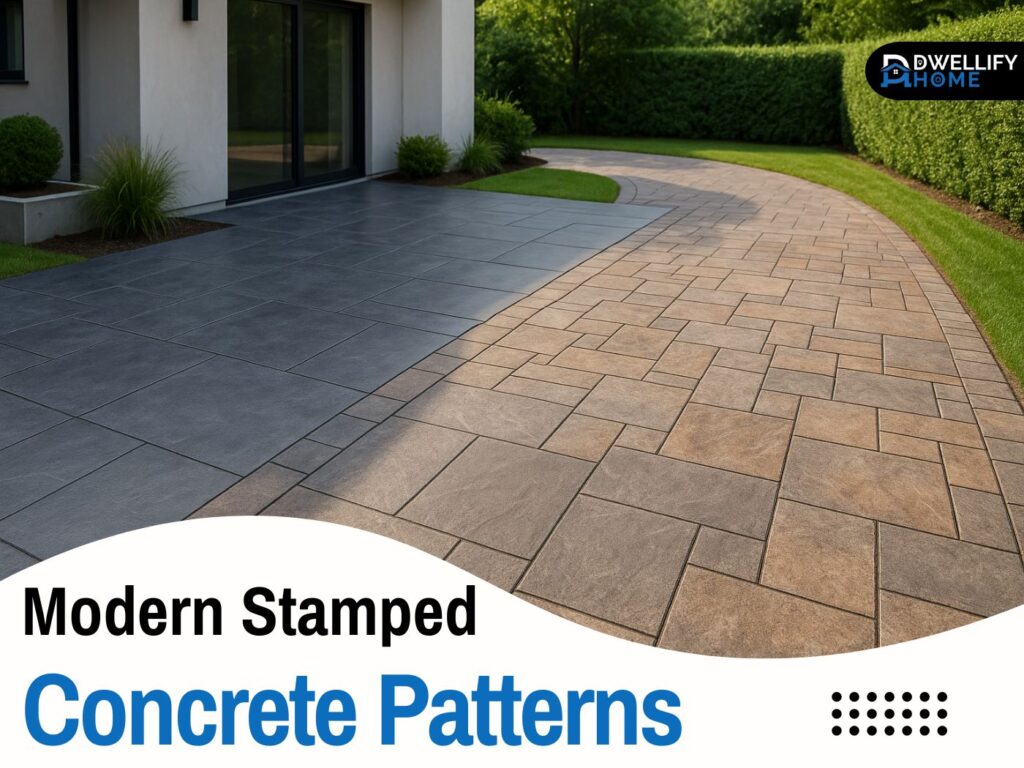 modern stamped concrete patterns