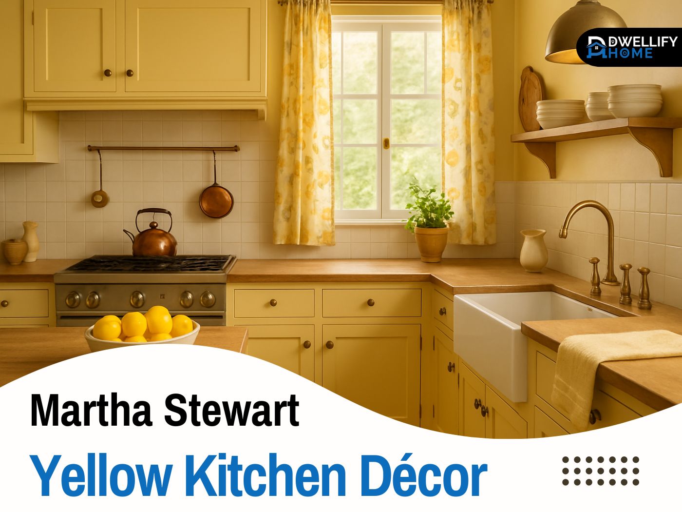 Martha Stewart Yellow Kitchen Décor