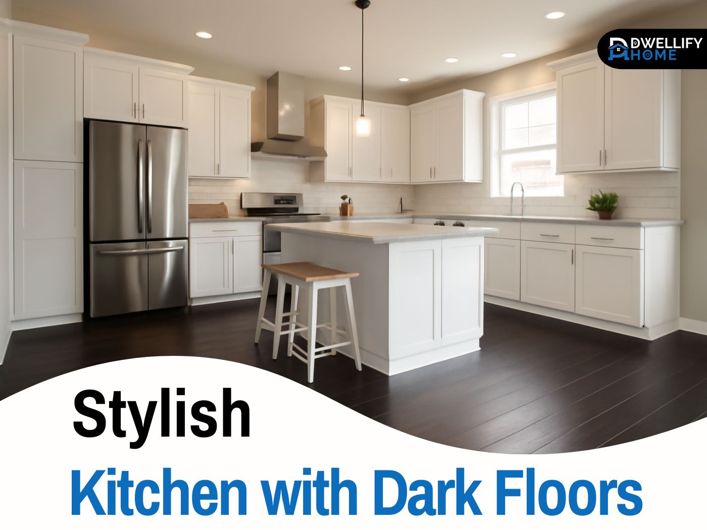 kitchen with dark floors