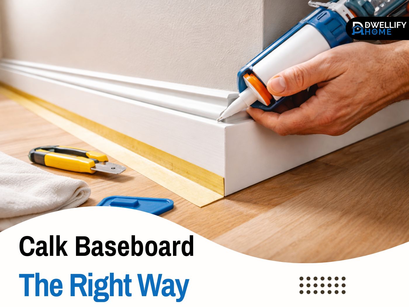 calk baseboard