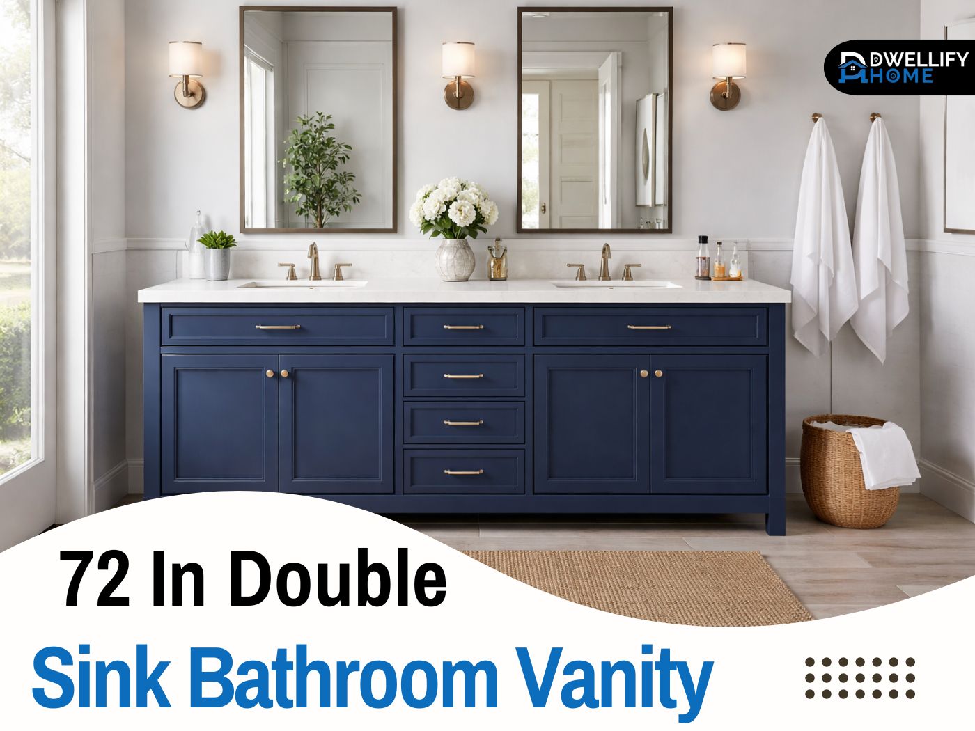 72 in double sink bathroom vanity