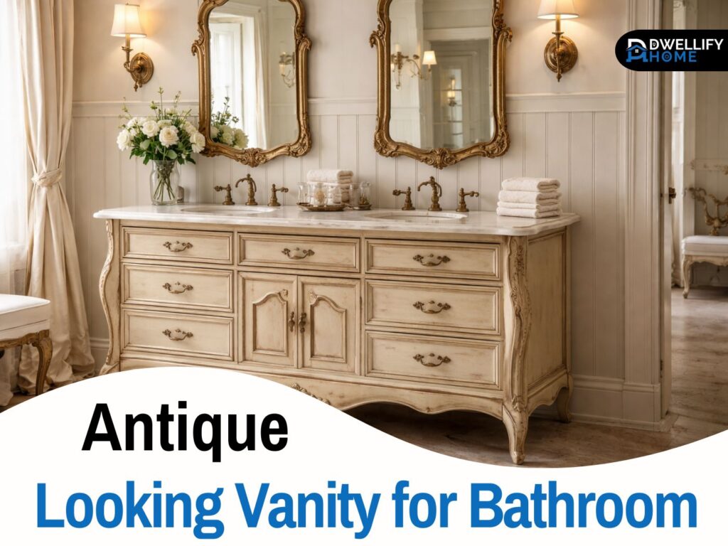 antique looking vanity for bathroom