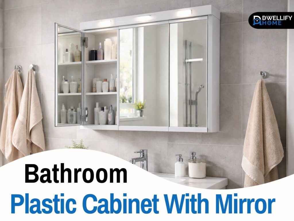 bathroom plastic cabinet with mirror