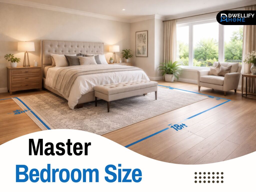 master bedroom size