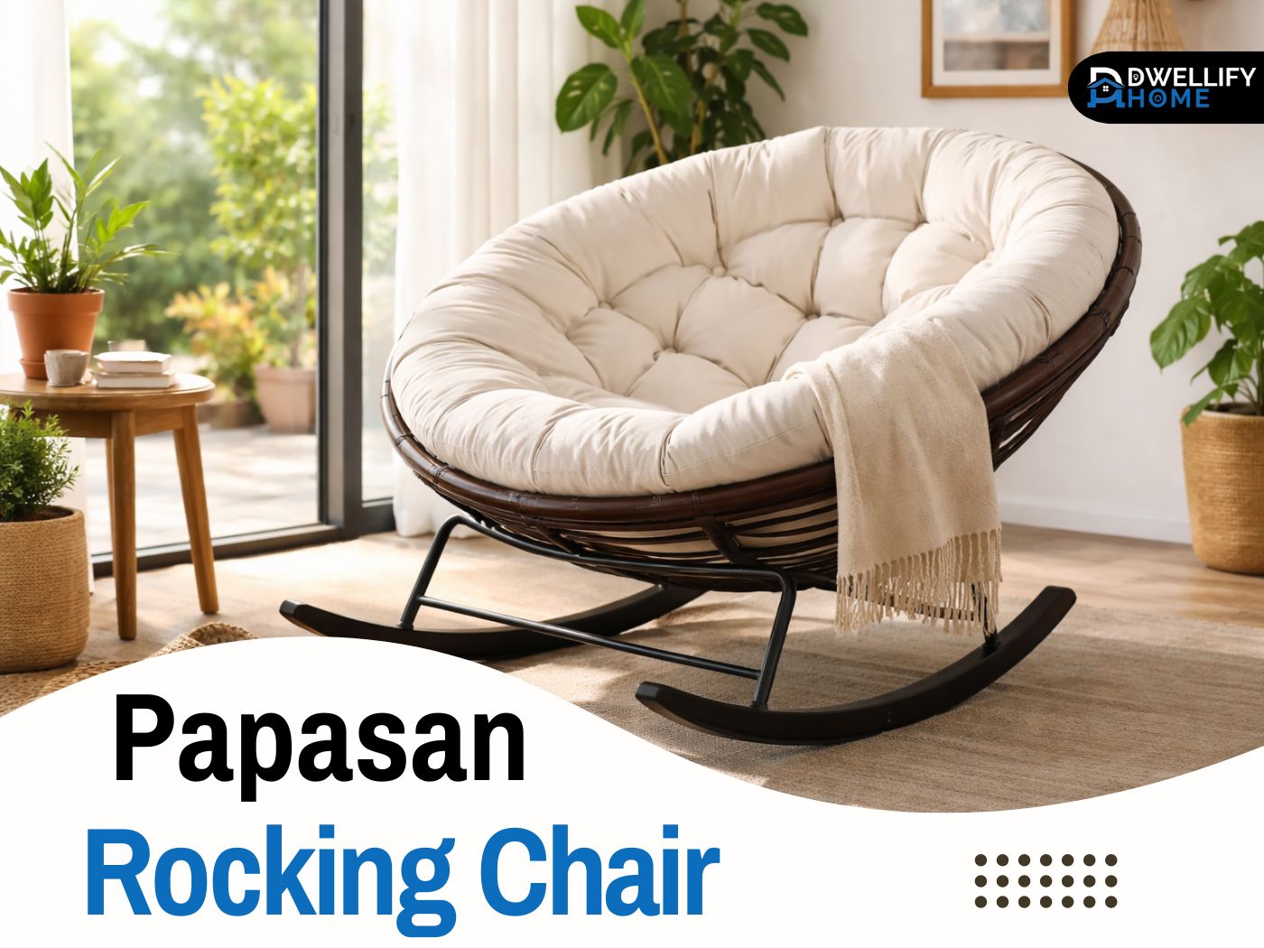 papasan rocking chair