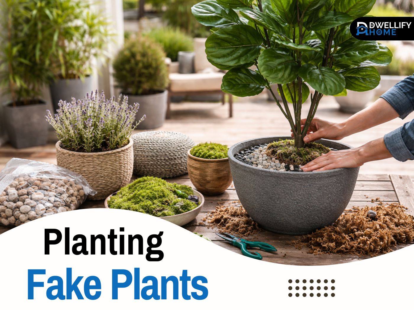 planting fake plants
