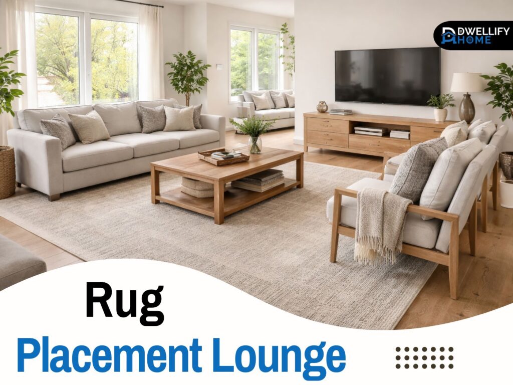 rug placement lounge