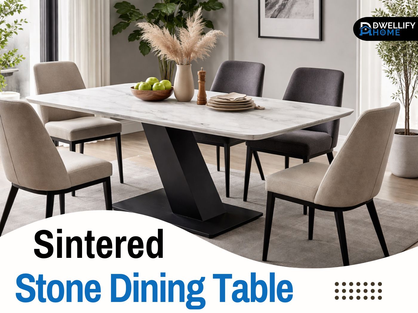 sintered stone dining table
