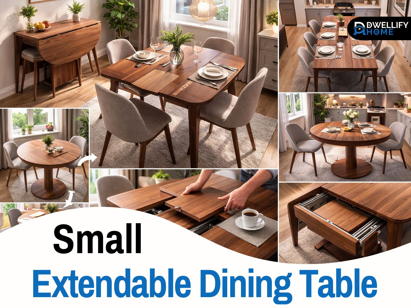 small extendable dining table