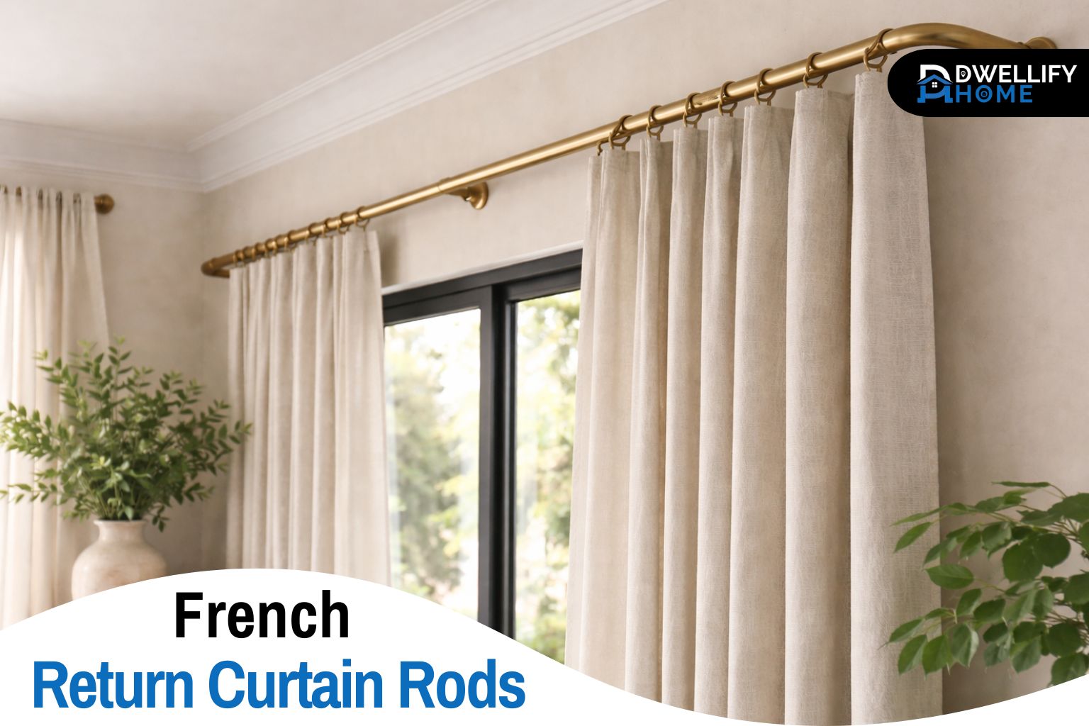 french return curtain rods