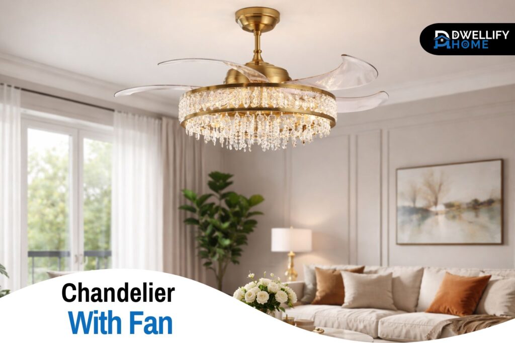 chandelier with fan