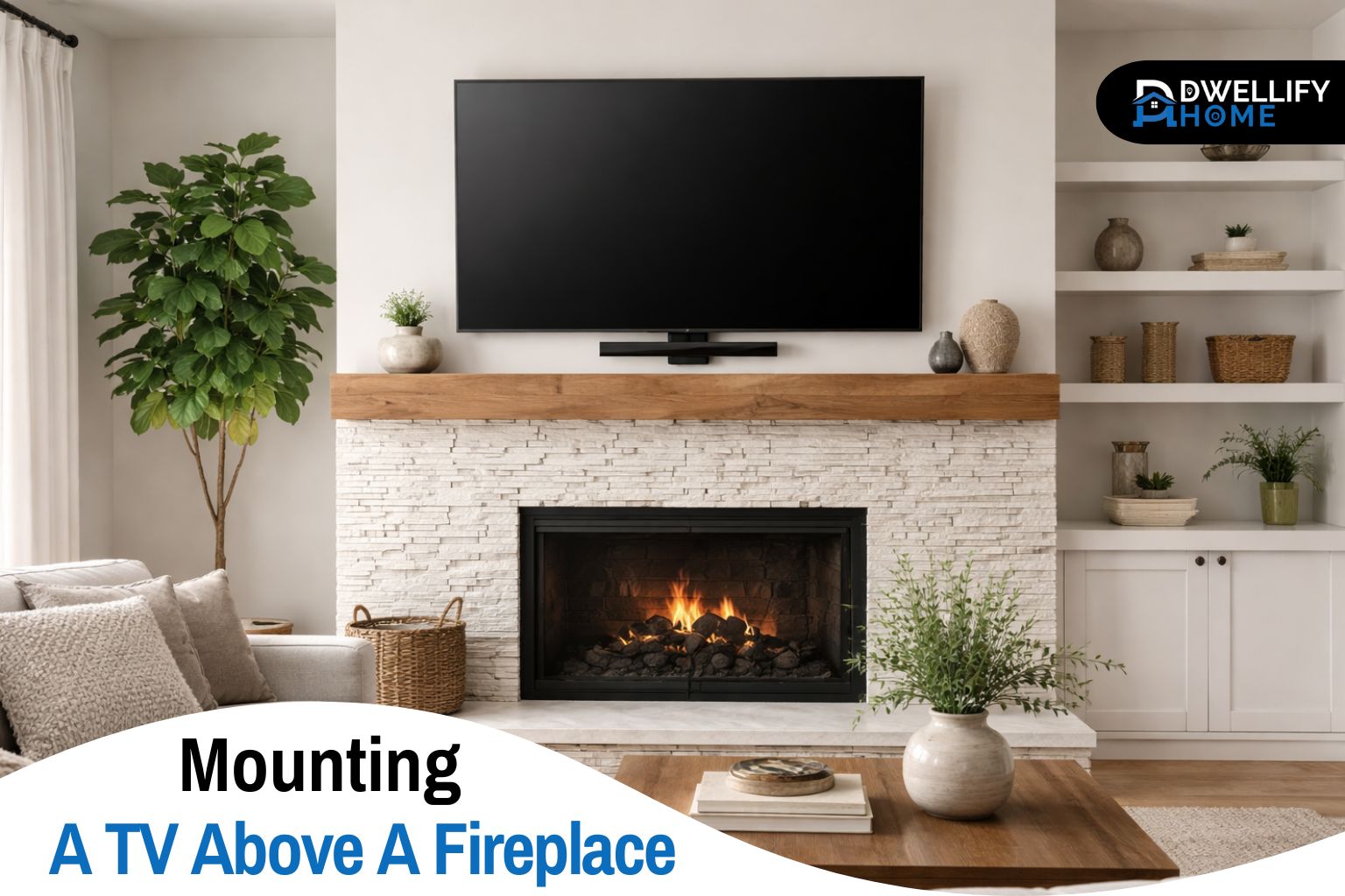 mounting a tv above a fireplace