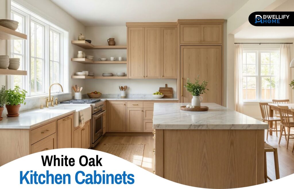 white oak cabinets kitchen