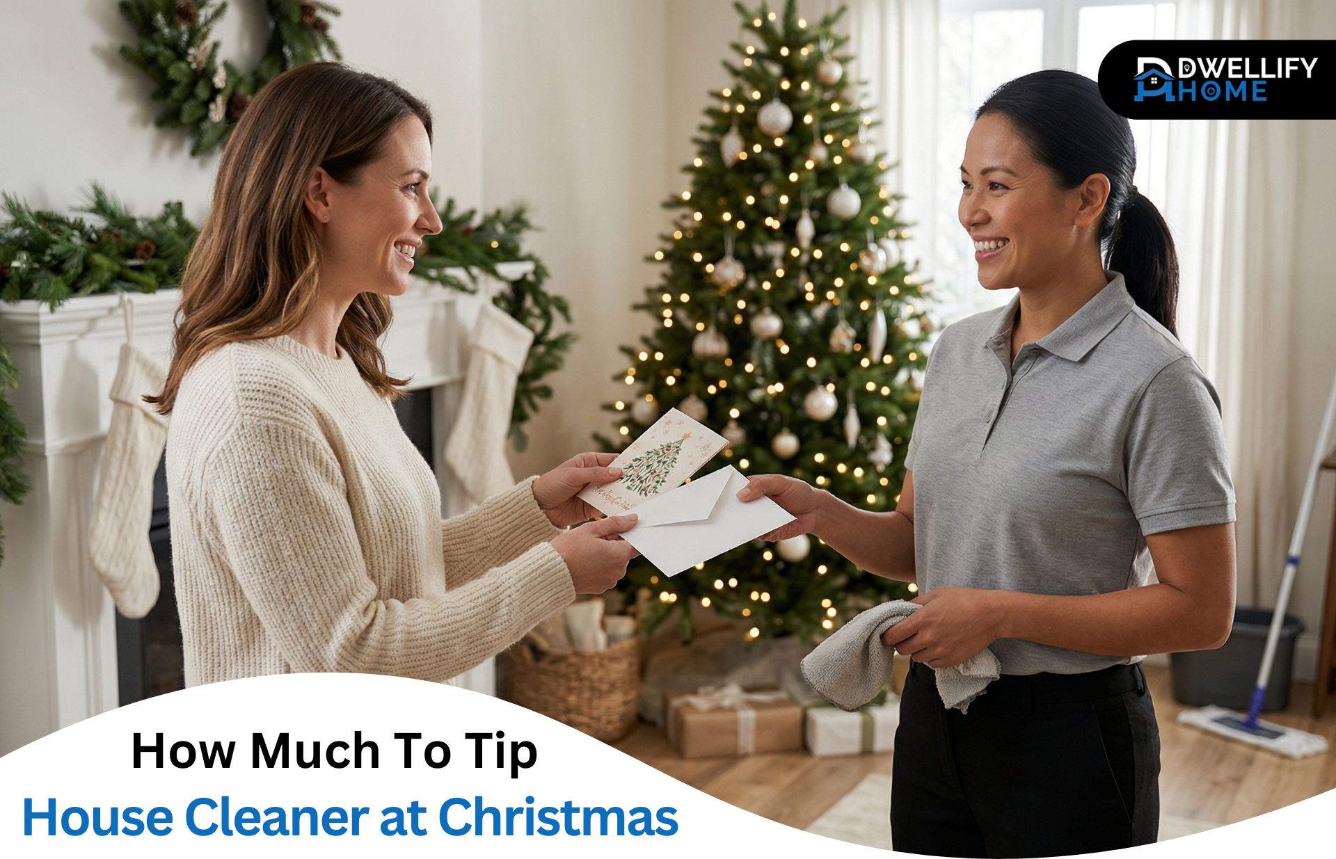 how much to tip house cleaner at christmas