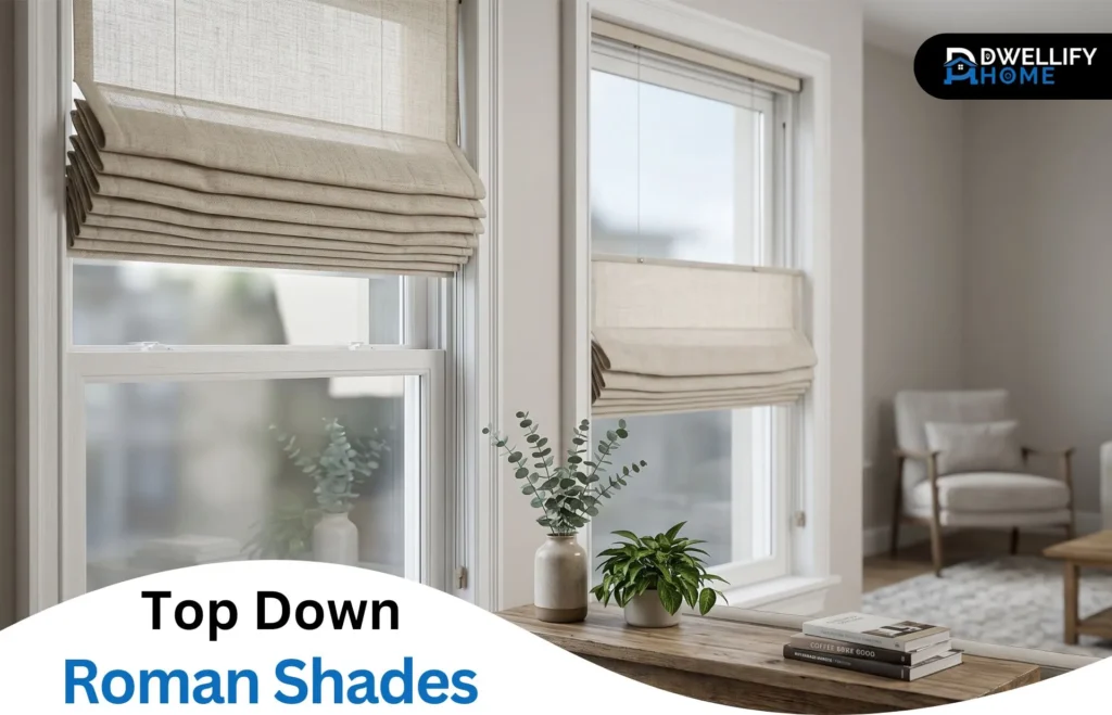 top down roman shades