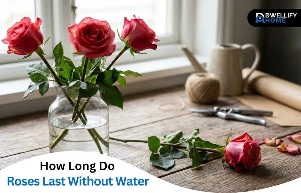 how long do roses last without water