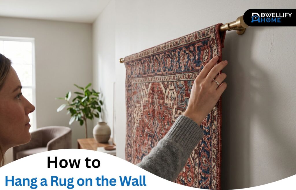 how to hang a rug on the wall