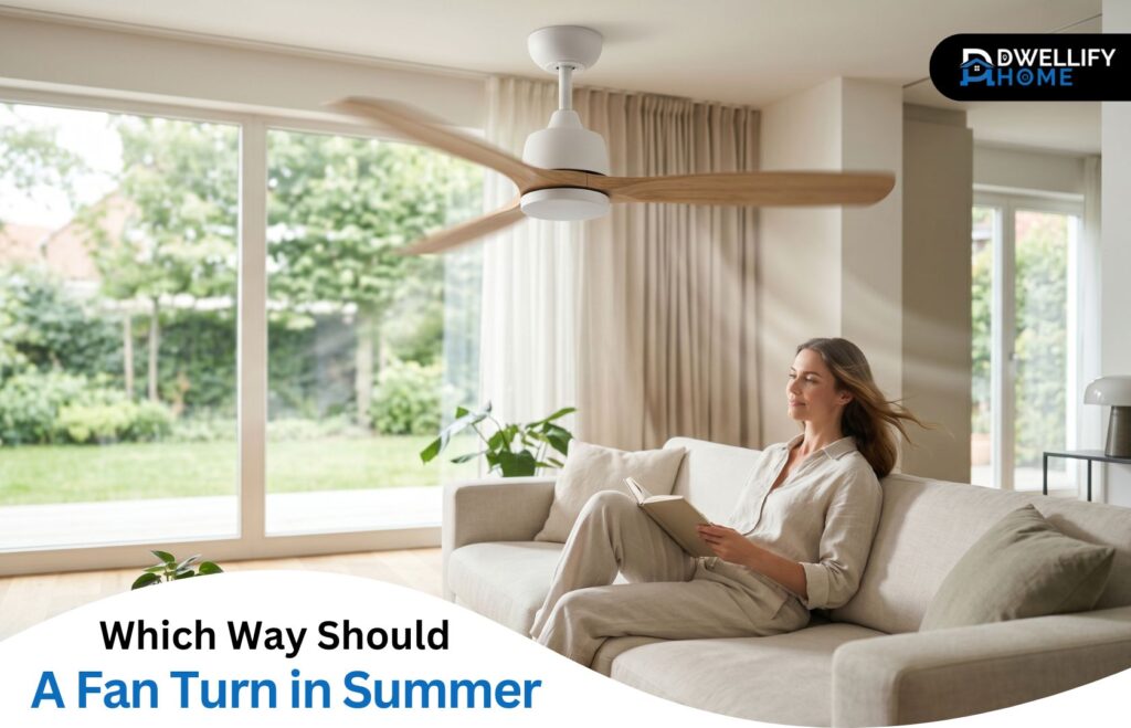 which way should a fan turn in the summer