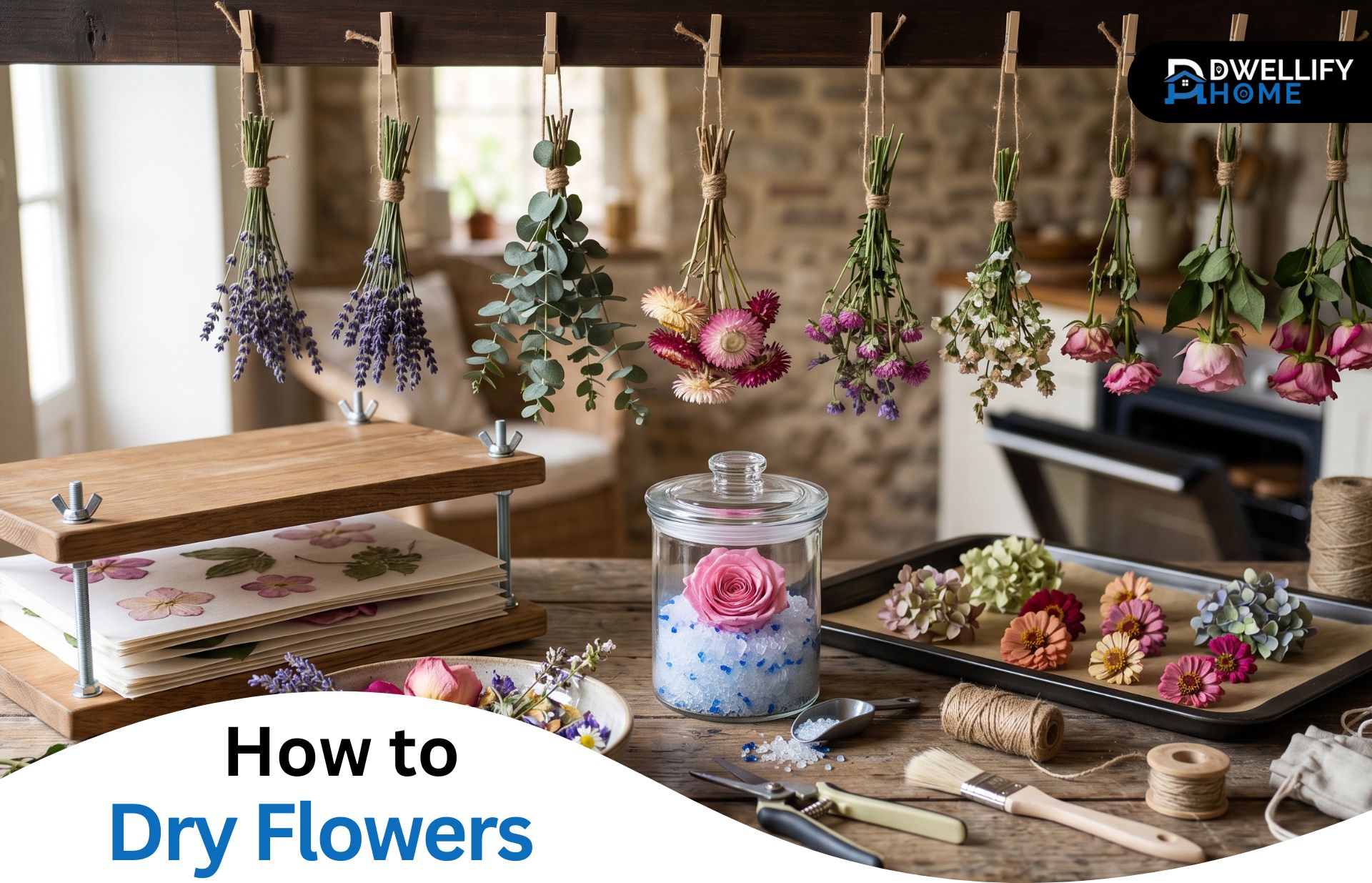 how to dry flowers