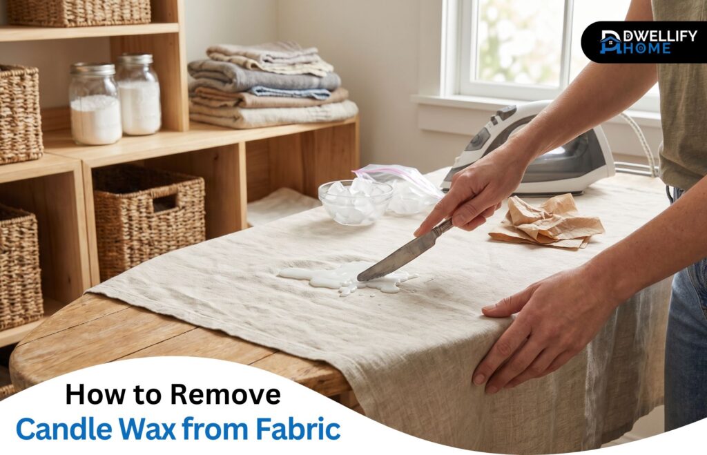 how to remove candle wax from fabric