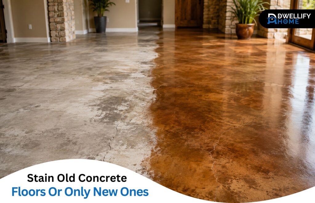 Can You Stain Old Concrete Floors Or Only New Ones