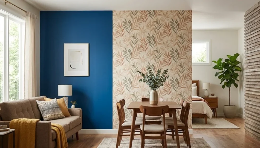 Create an Accent Wall With Wallpaper or Paint
