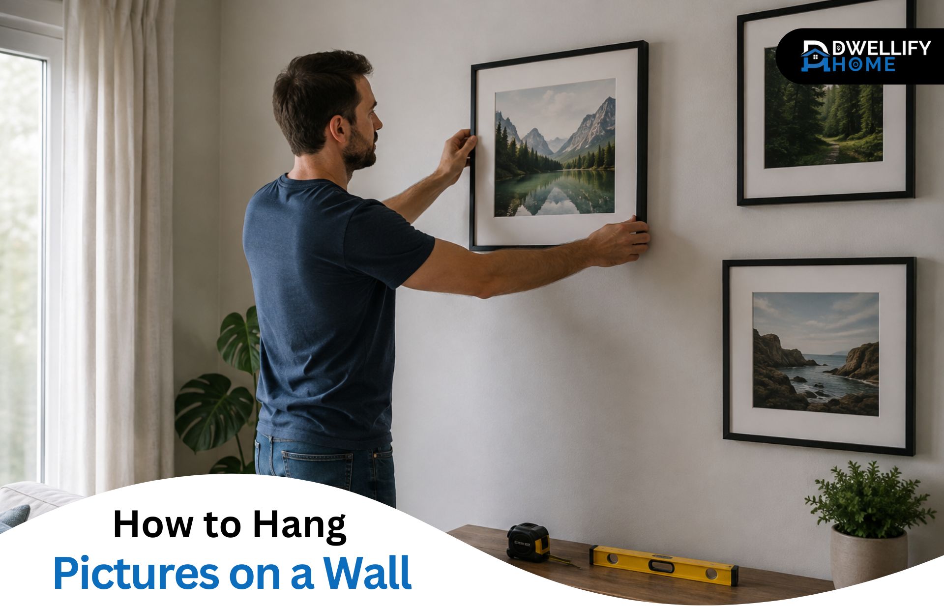 How to Hang Pictures on a Wall: Straight and Secure