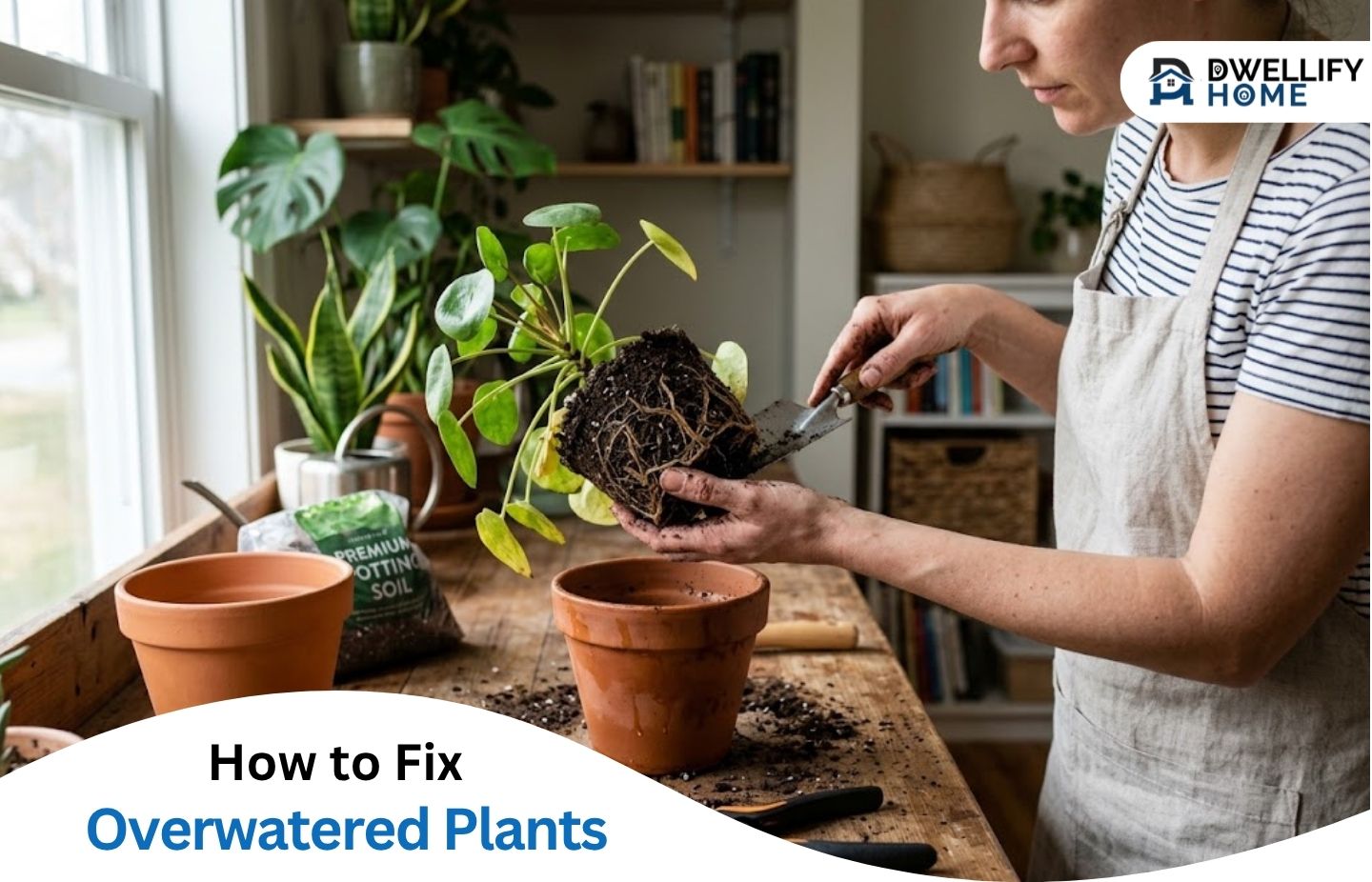 How to Fix Overwatered Plants: When to Repot