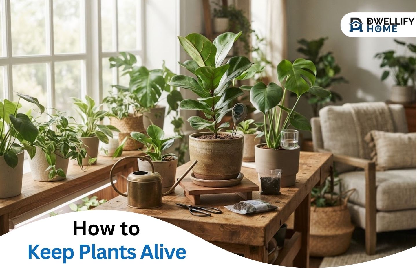 How to Keep Plants Alive: Get Water, Light, and Drainage Right