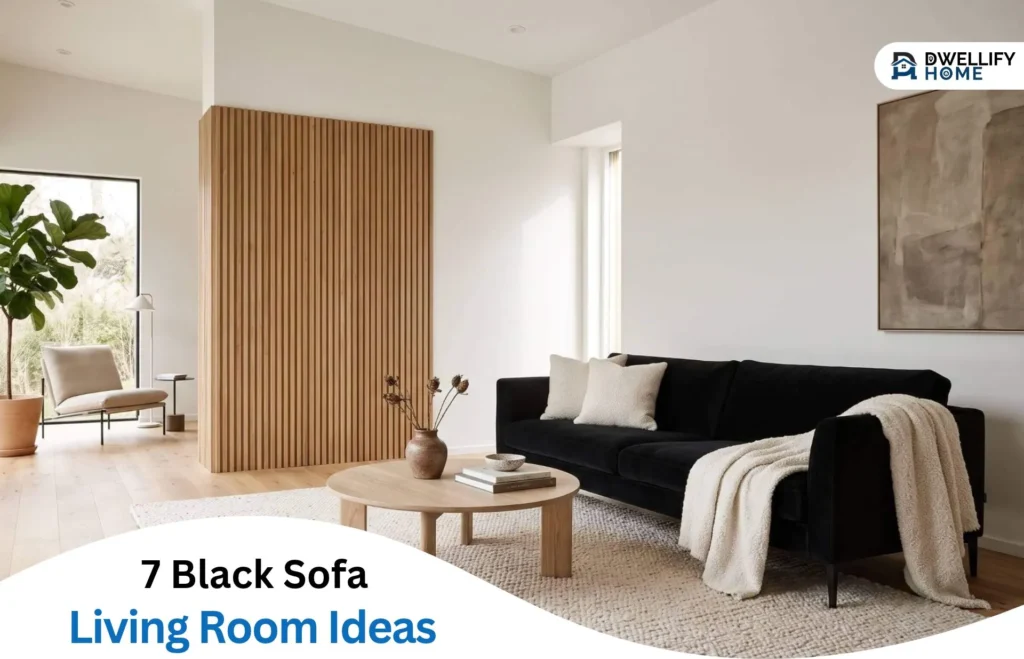 7 Black Sofa Living Room Ideas for a Warm, Modern Space