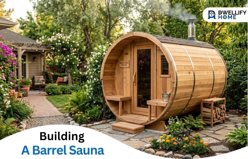 Building a Barrel Sauna