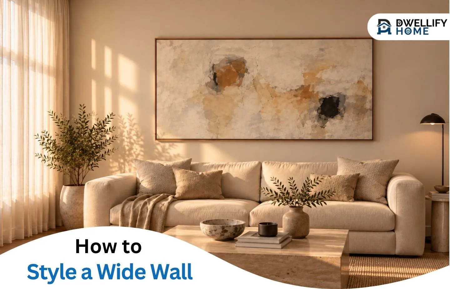 How to Style a Wide Wall With Horizontal Wall Art