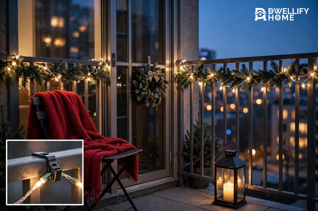 Balcony Christmas Decorations for Small Spaces