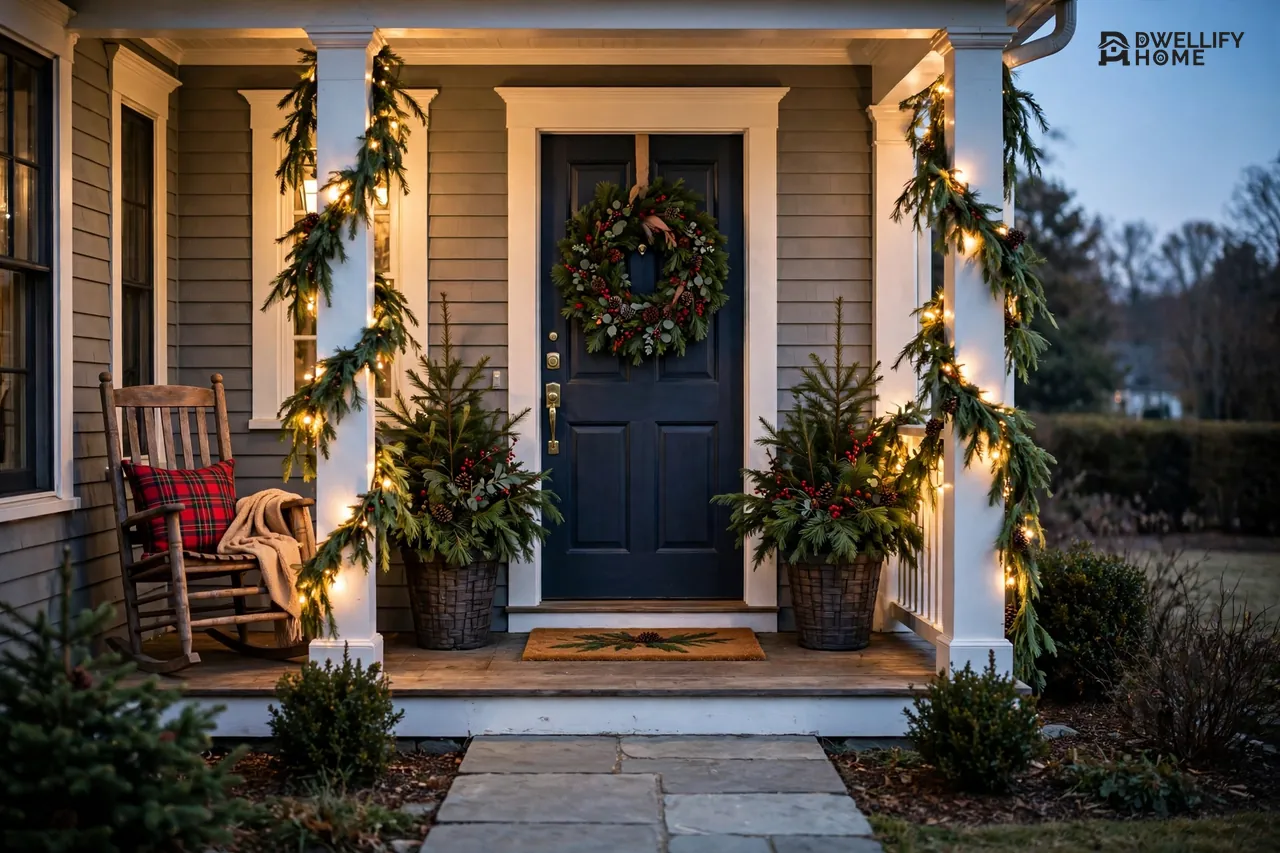Christmas Decor on Porch: A Warm Welcome in 7 Easy Layers