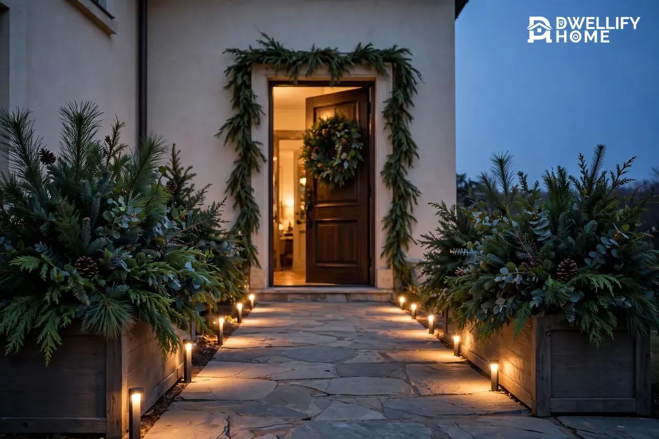 Christmas Decorating Entrance Way: Turn the Walk to Your Door Into a Warm Welcome