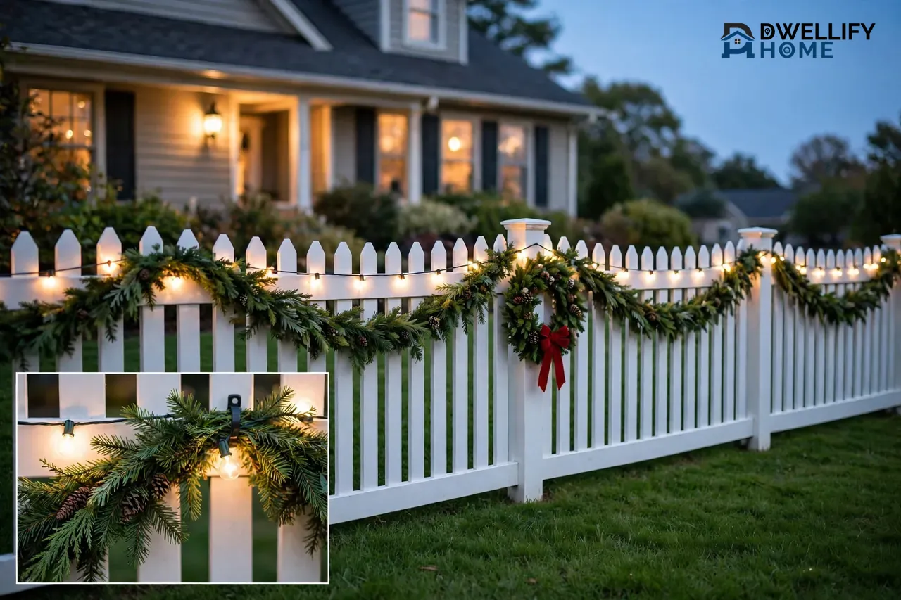 Christmas Fence Decorations: A Fence Line That Glows Without Damage