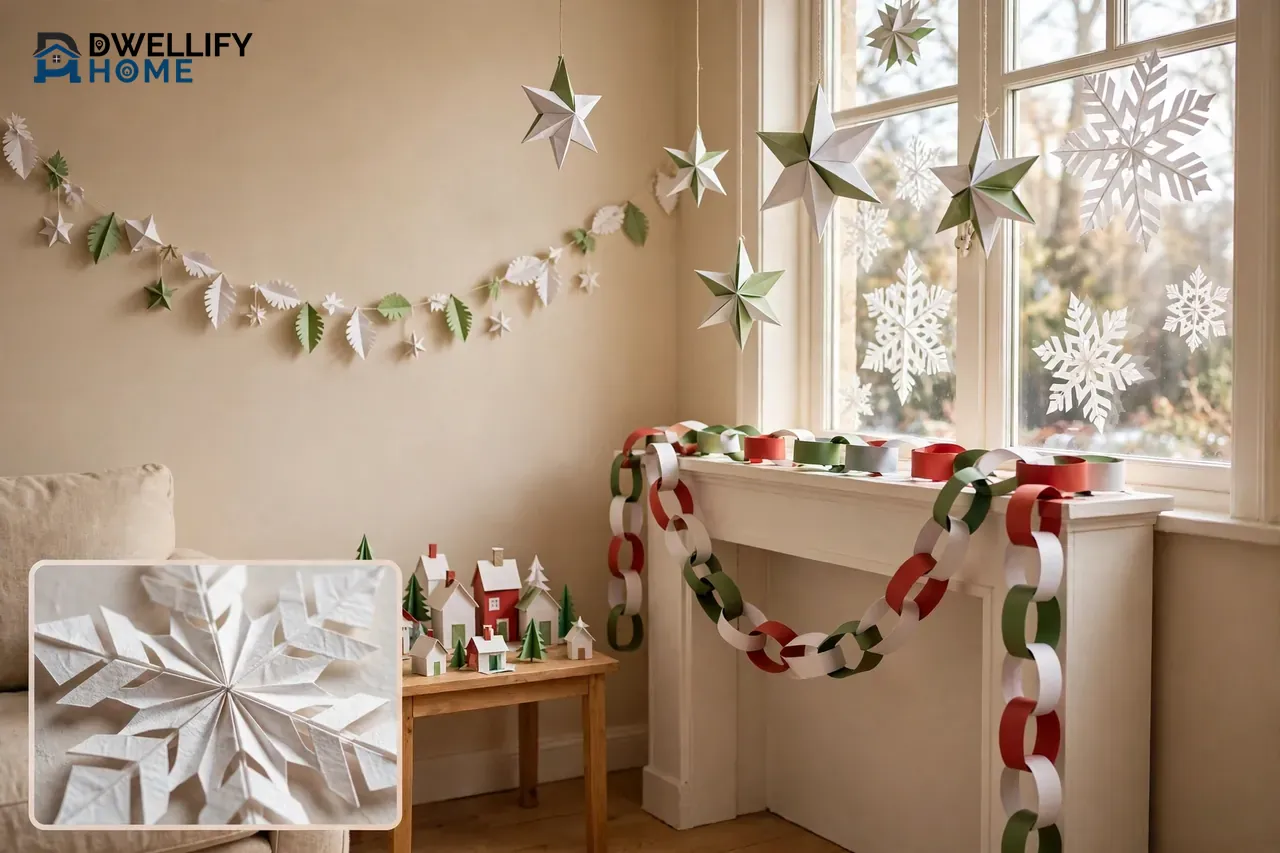Christmas Paper DIY Decorations: Snowflakes, Garlands, Stars, and More