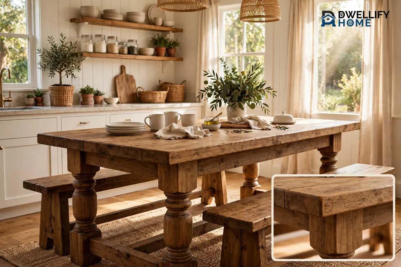 How to Choose a Farmhouse Kitchen Table That Actually Works