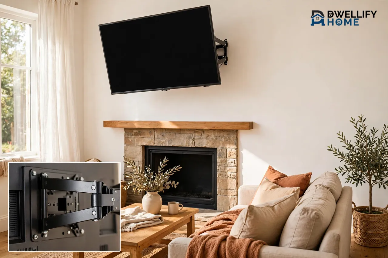 Mounting a TV Above a Fireplace: Safe Height, Heat & Mount Choices
