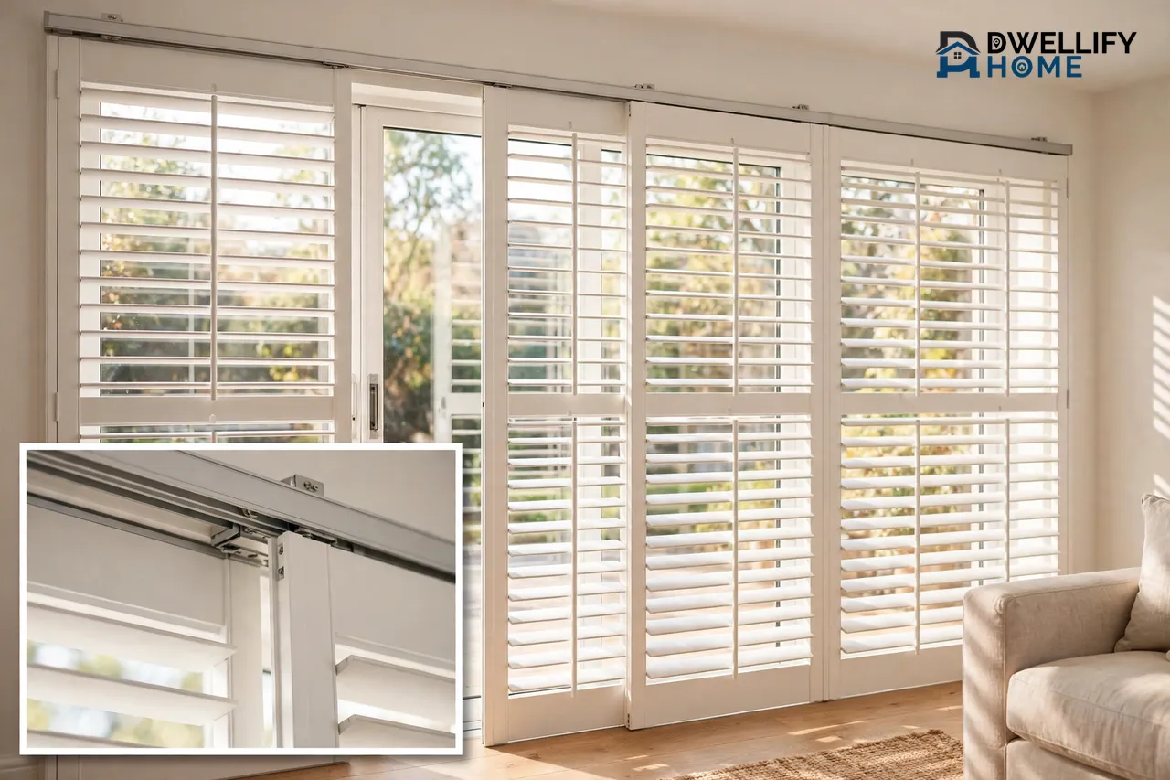 Plantation Shutters for Sliding Glass Doors: Track Options, Cost, Tips