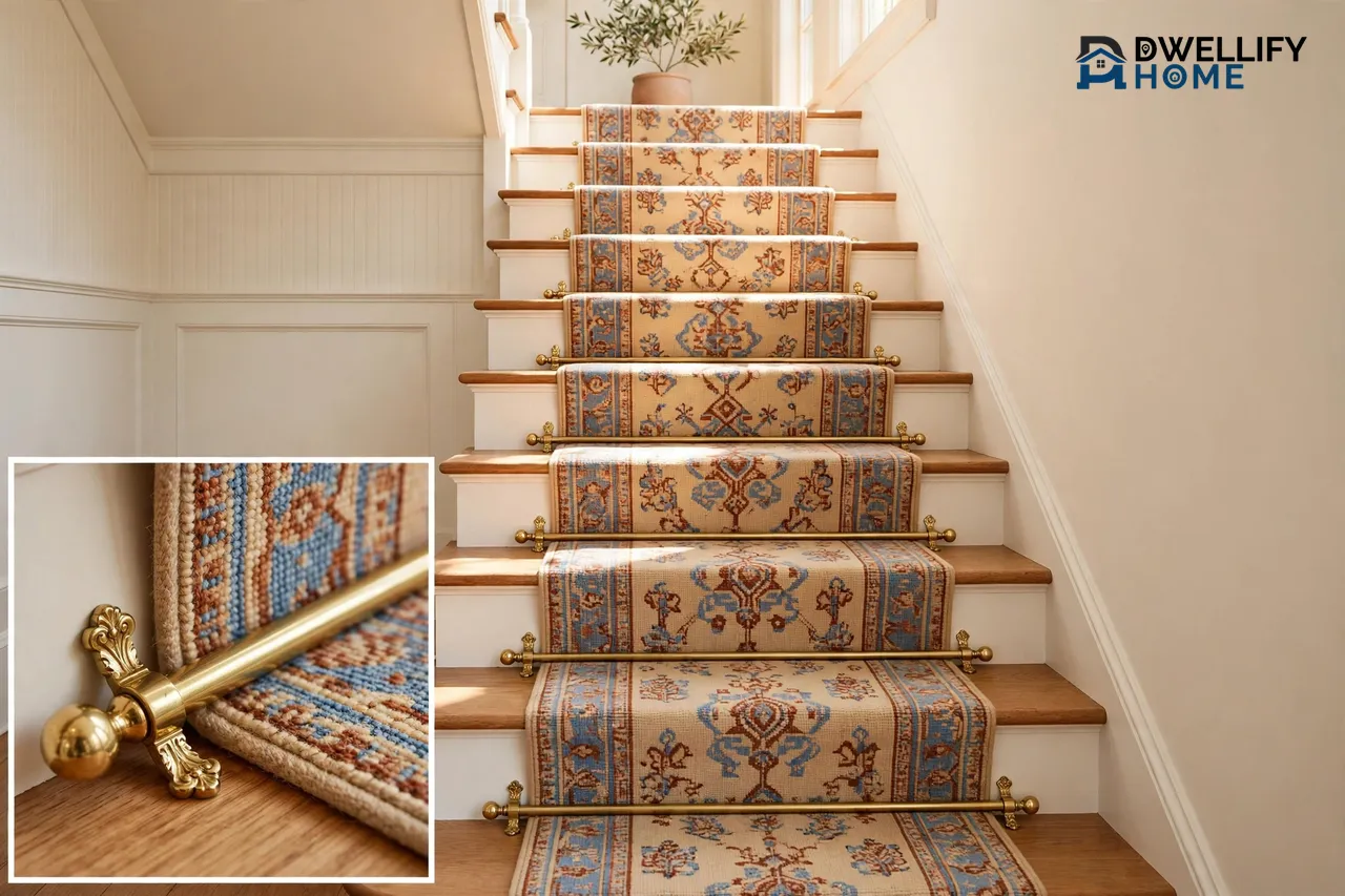 Stair Carpet Rods Guide 2026: Best Styles, Brackets, DIY Tips