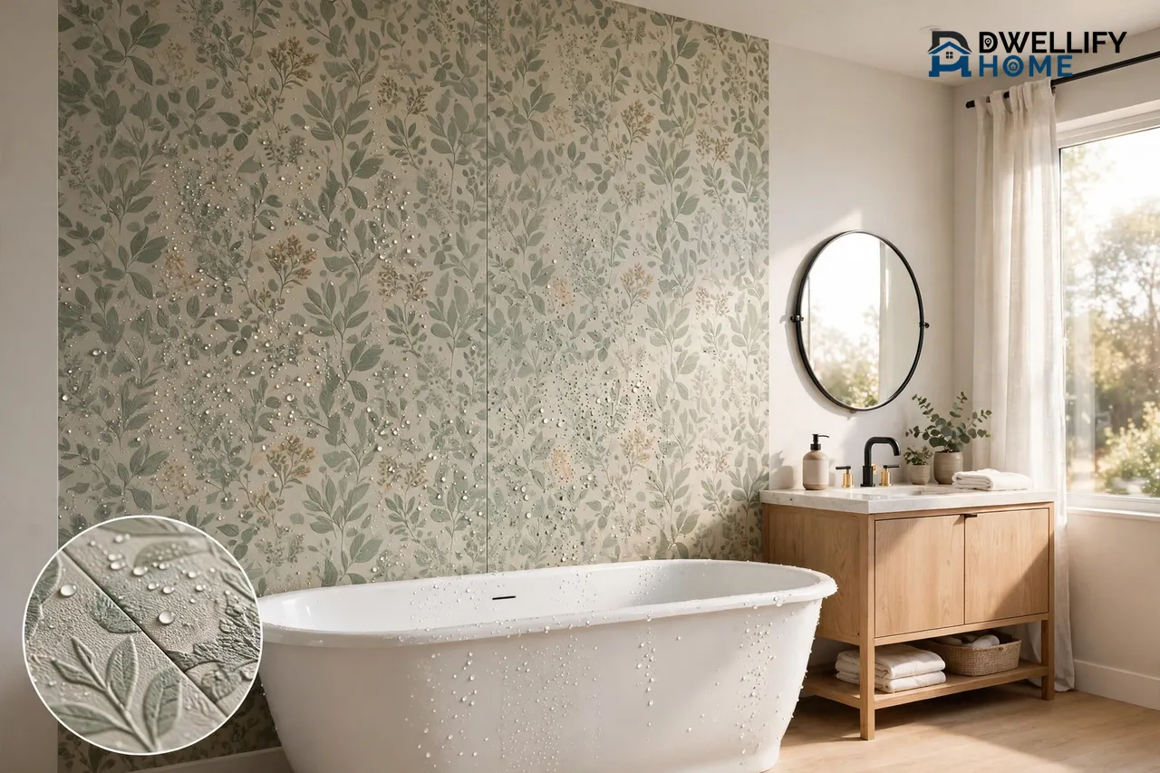 Waterproof Wallpaper for Bathroom: Best Types, Placement, Pro Tips